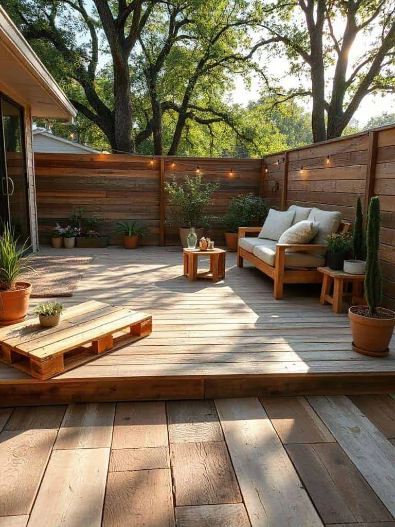 pallet wood deck building