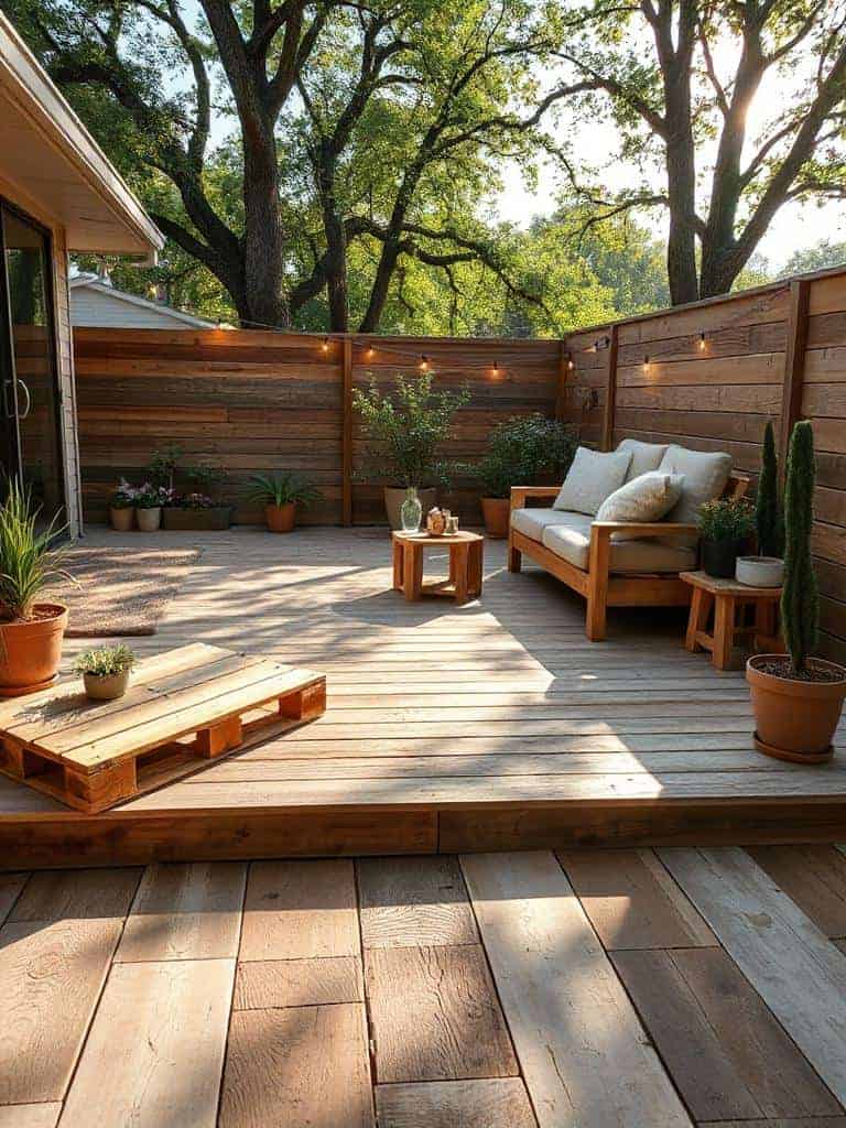 pallet wood deck building