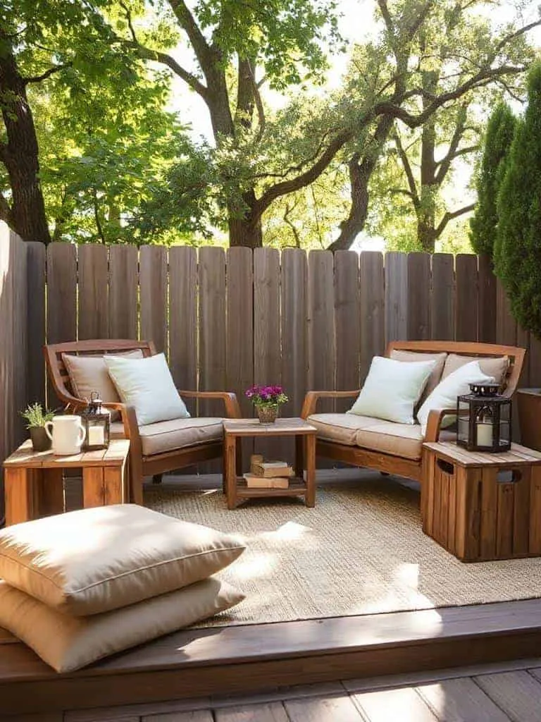 repurposed crate side tables
