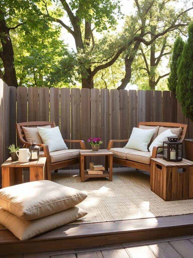 repurposed crate side tables