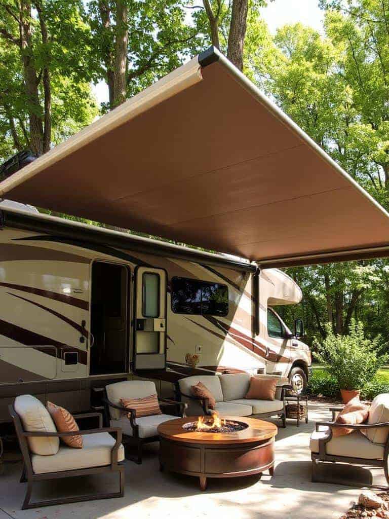 retractable awning for flexibility