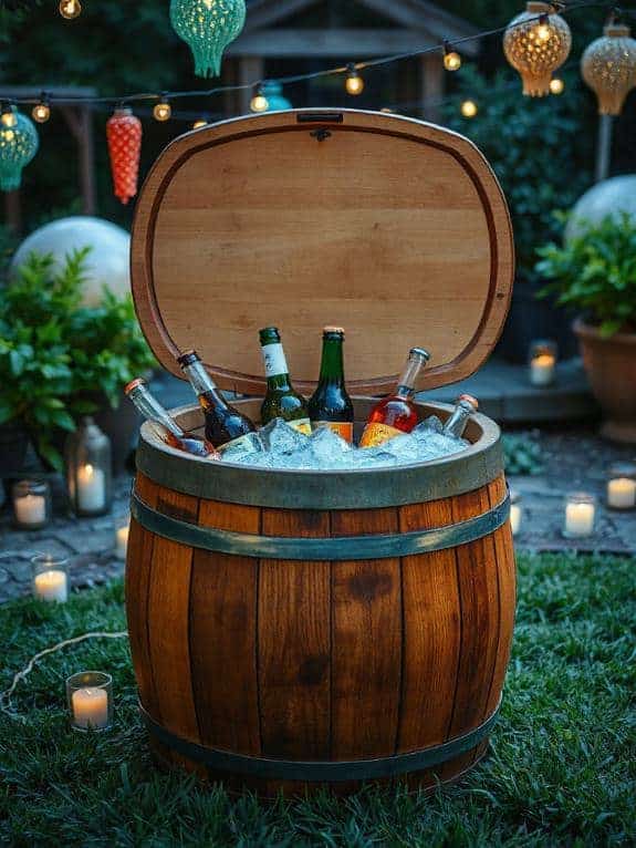 rustic barrel cooler design