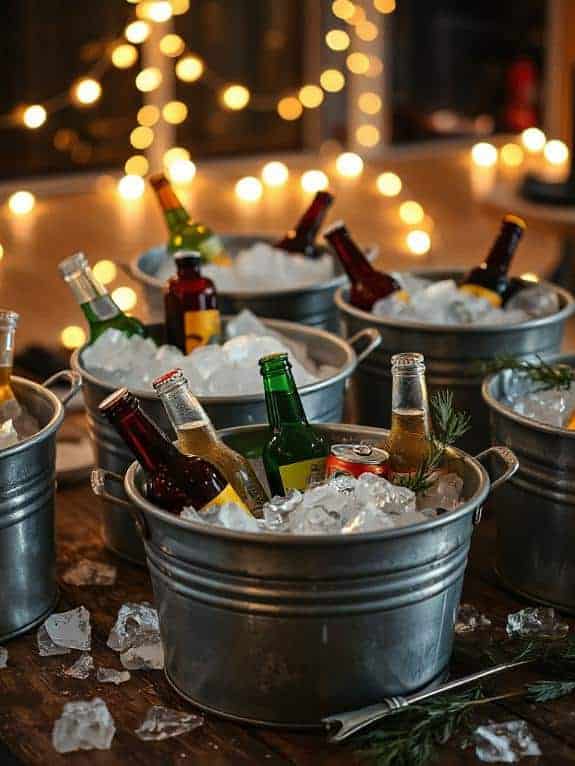 rustic galvanized steel tubs