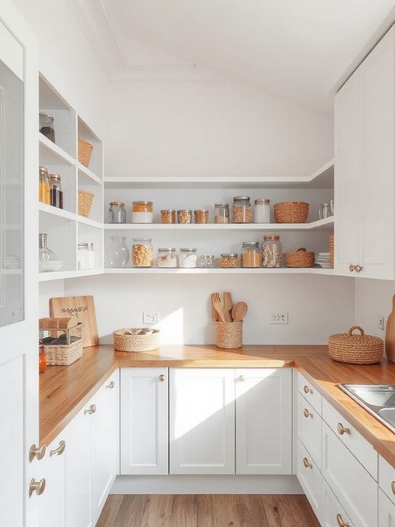 scandinavian simple pantry design