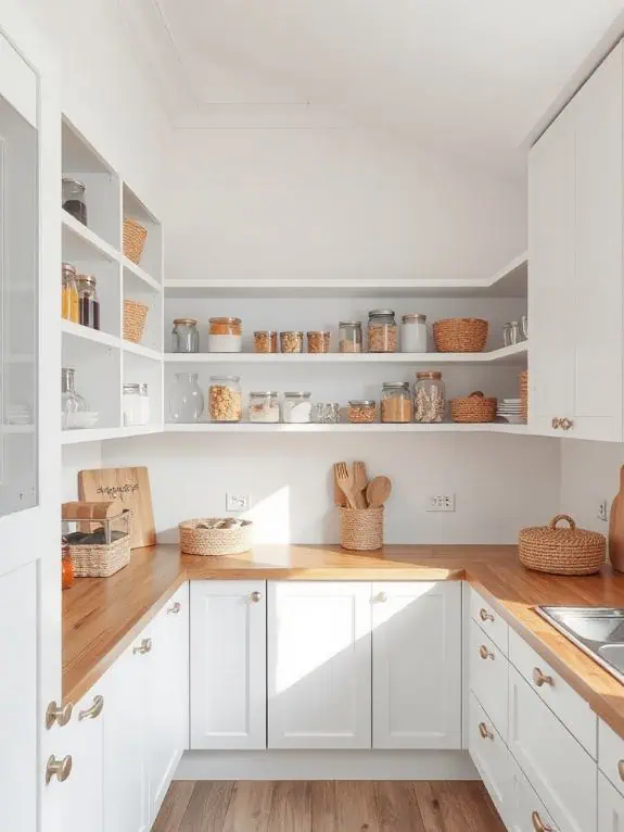 scandinavian simple pantry design
