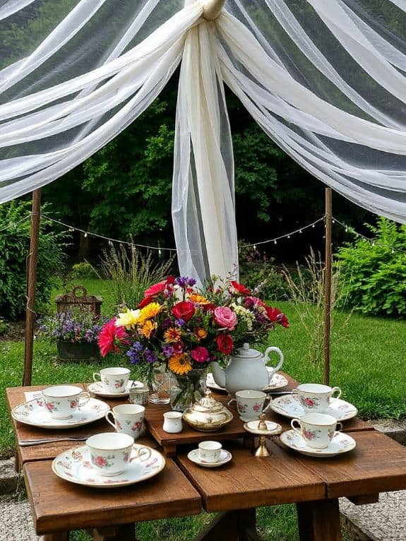 sheer fabric canopy tent