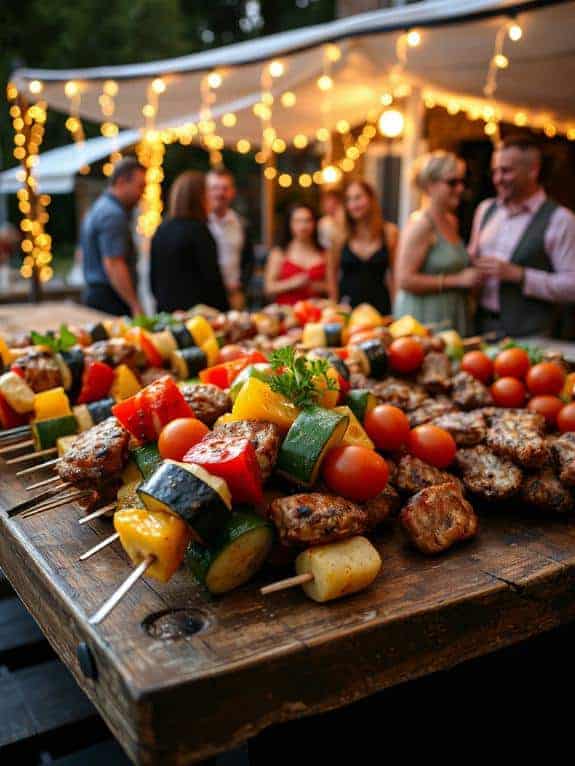 skewer station for bbq