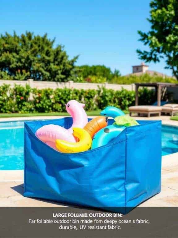space saving uv resistant bin