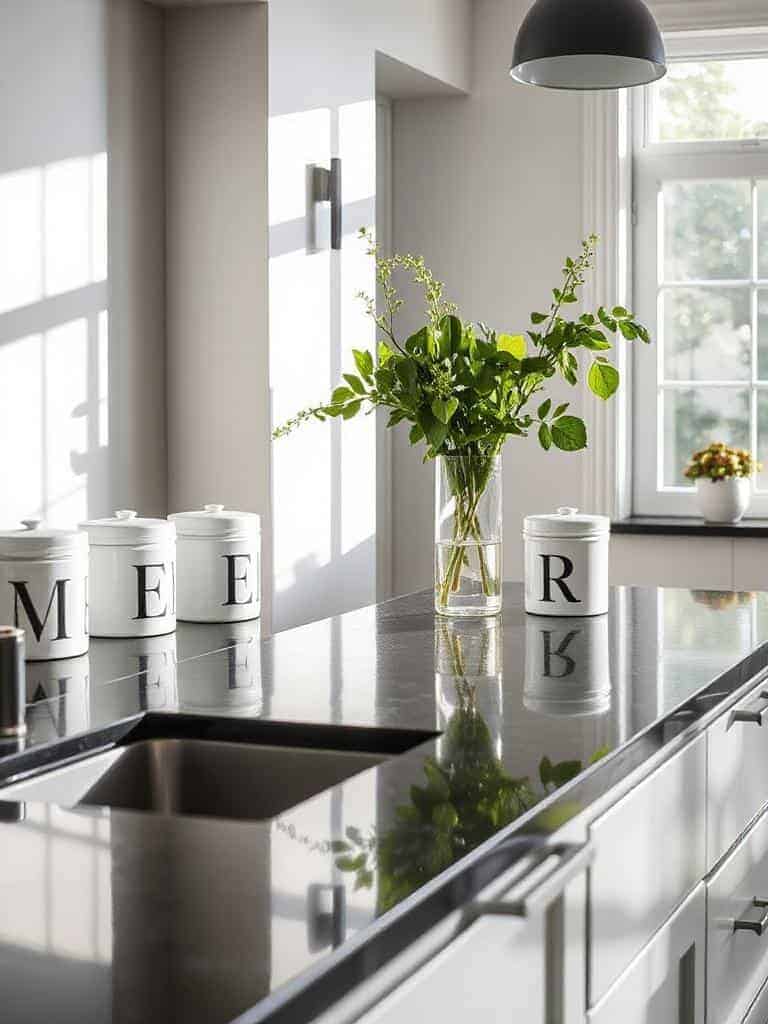 stylish ceramic canister storage