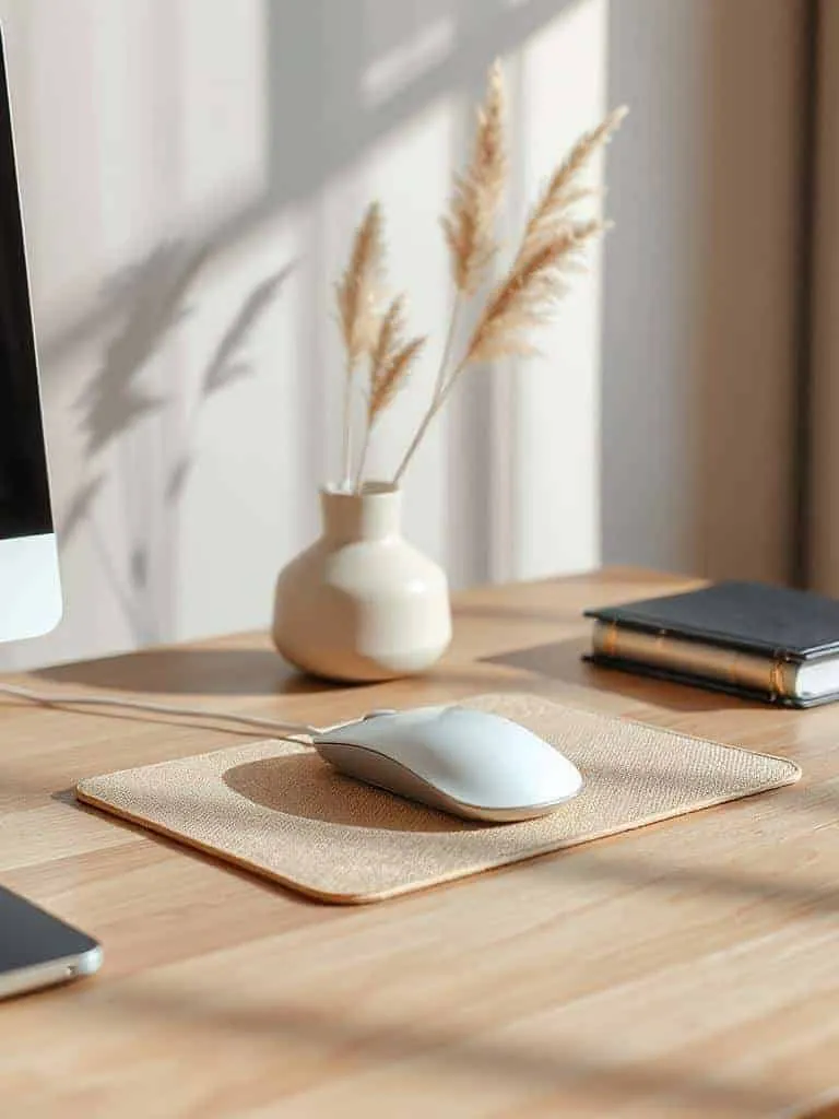 stylish neutral mouse pads