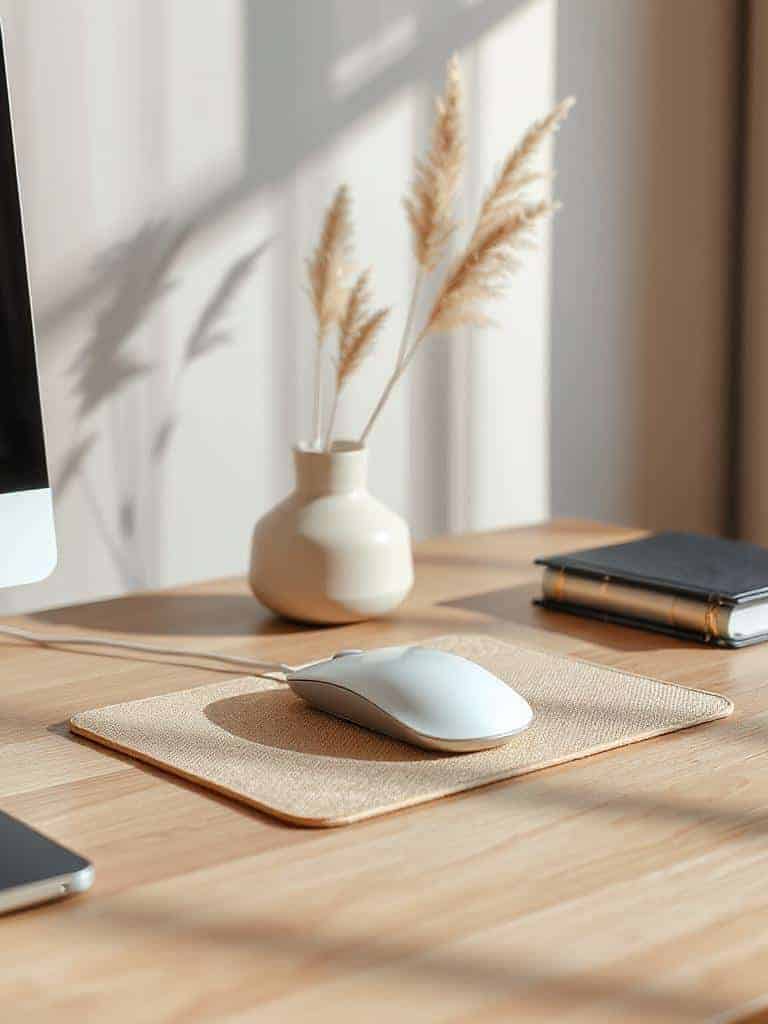 stylish neutral mouse pads