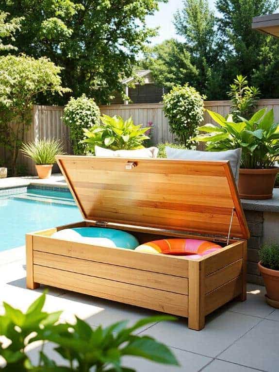 stylish outdoor storage solution