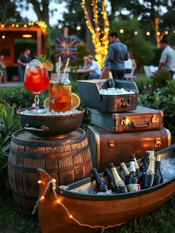 stylish party drink storage