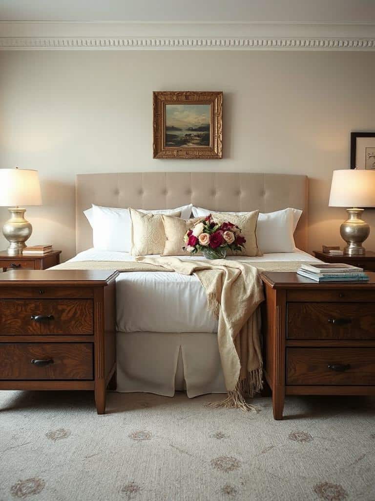 stylish wooden bedside tables