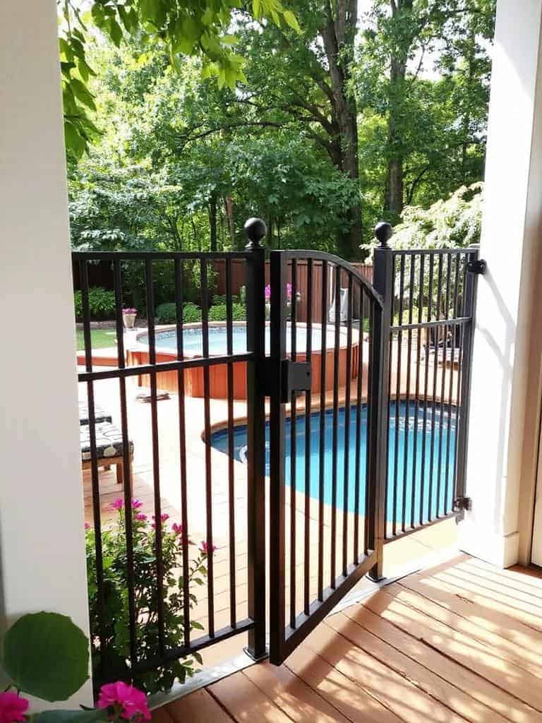 stylish wraparound safety gate