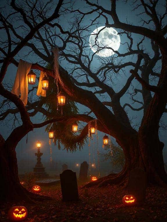 twisted halloween tree decorations