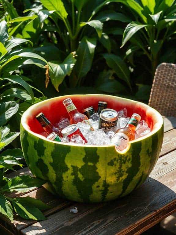 watermelon drink cooler centerpiece
