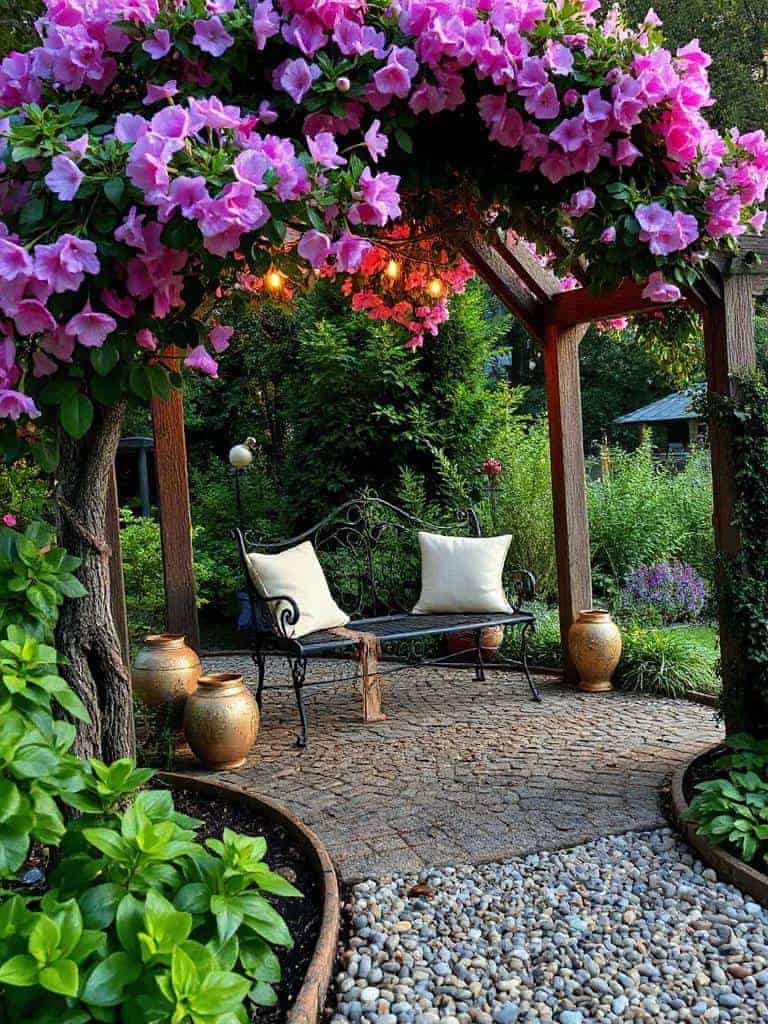 winding pebble garden path