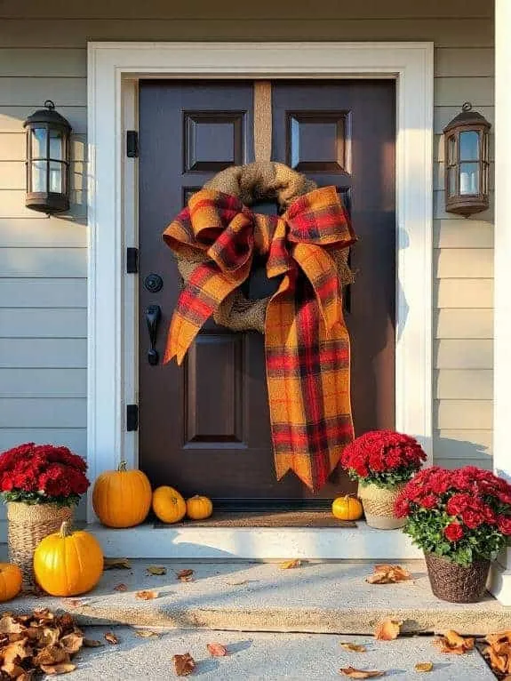 autumn bow decor ideas