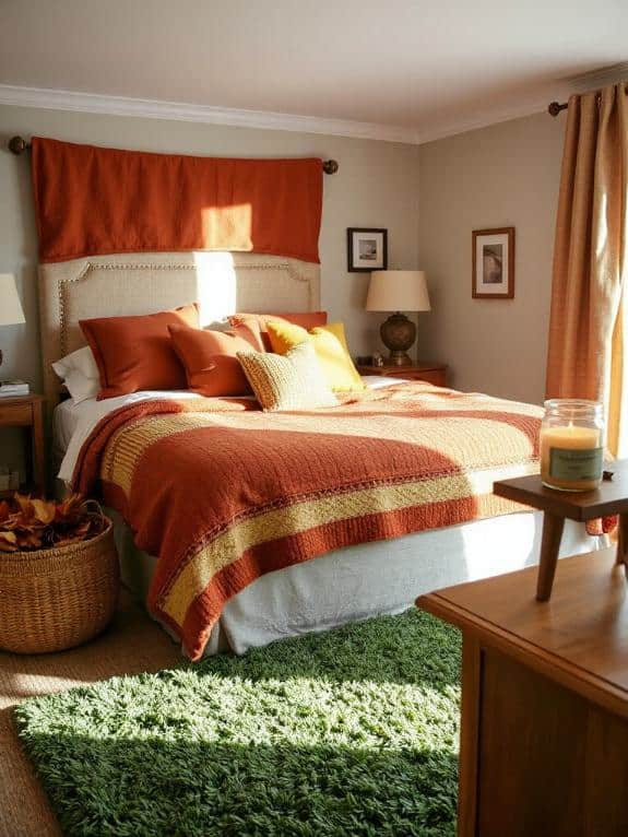autumn inspired bedding ideas