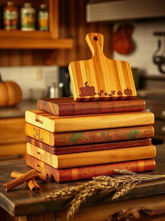 autumn themed wooden decor