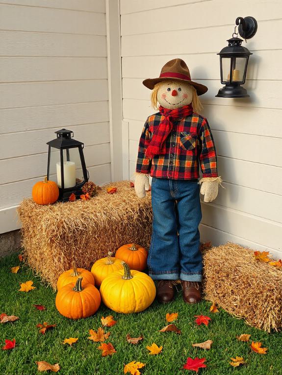 charming fall yard decoration