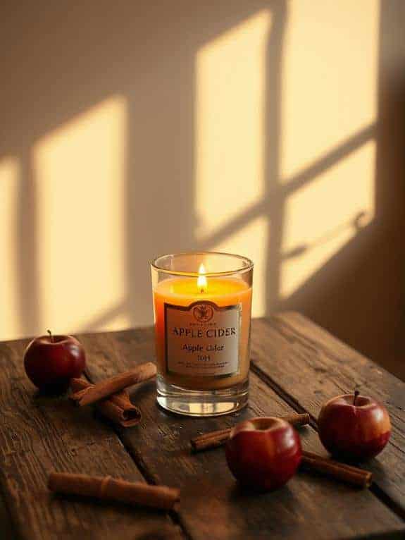 cozy apple cider candle