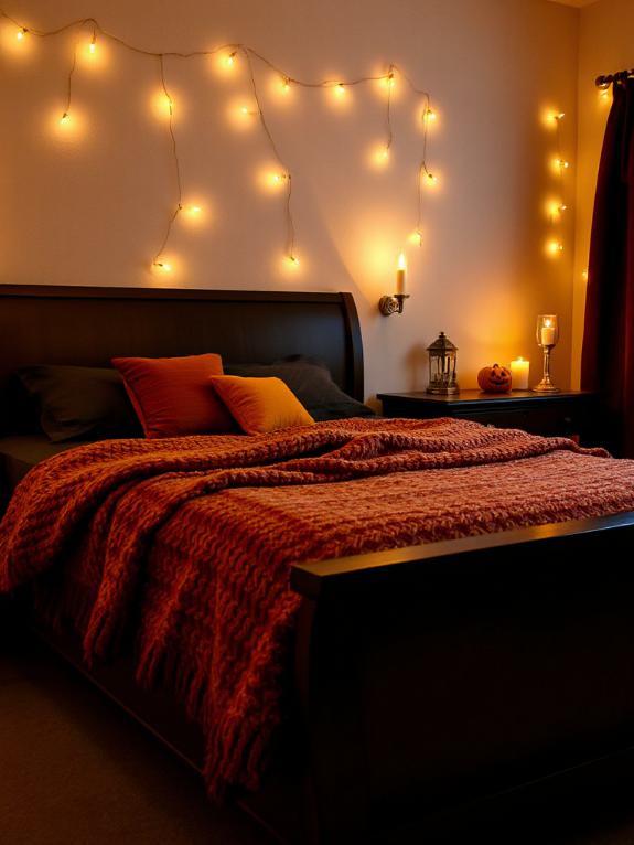 cozy autumn knit blanket