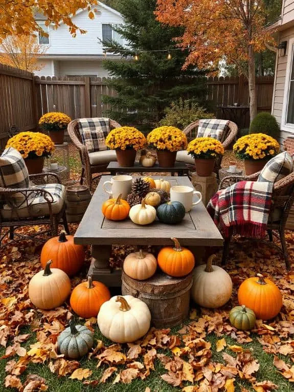 cozy autumn outdoor decor