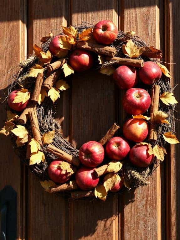 cozy autumn wreath decoration