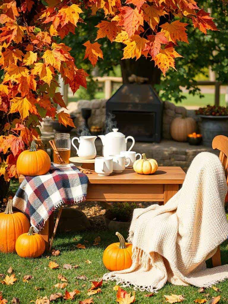 cozy beverage station setup