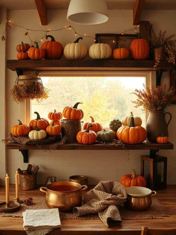 cozy ceramic pumpkin decor