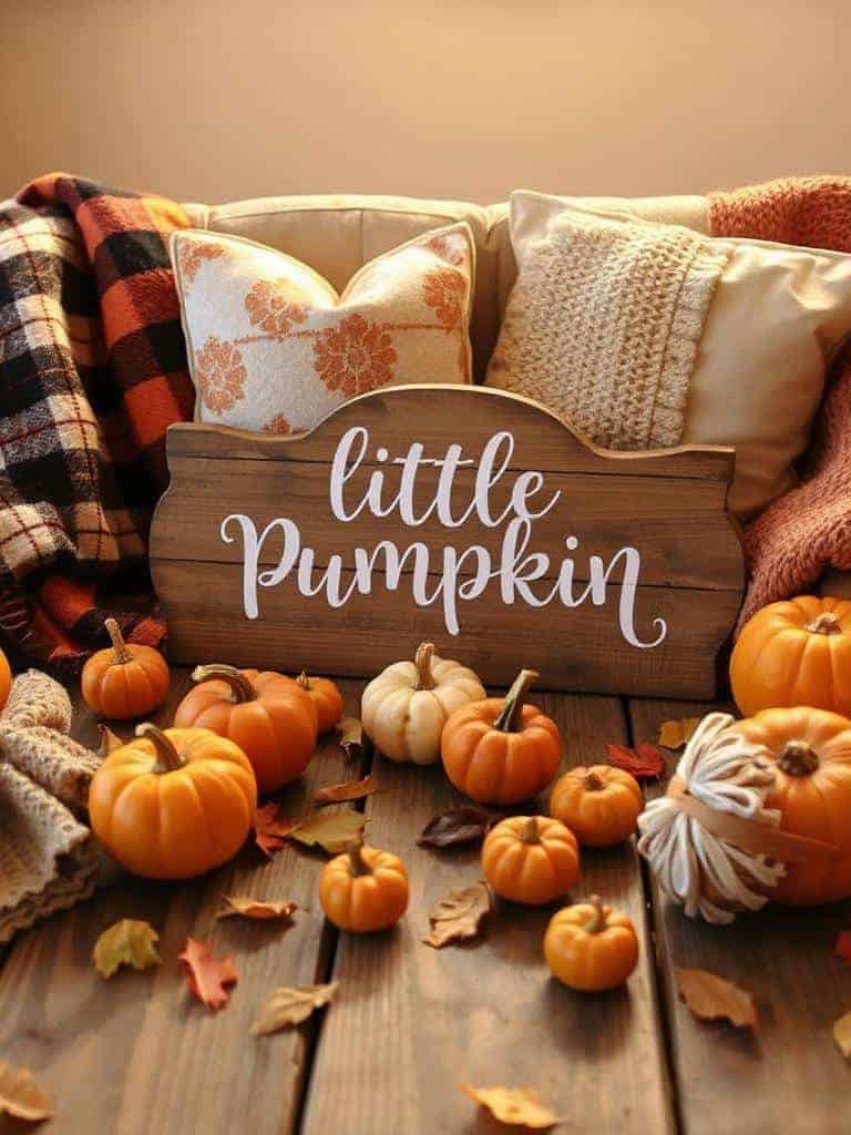 cozy fall baby shower d cor