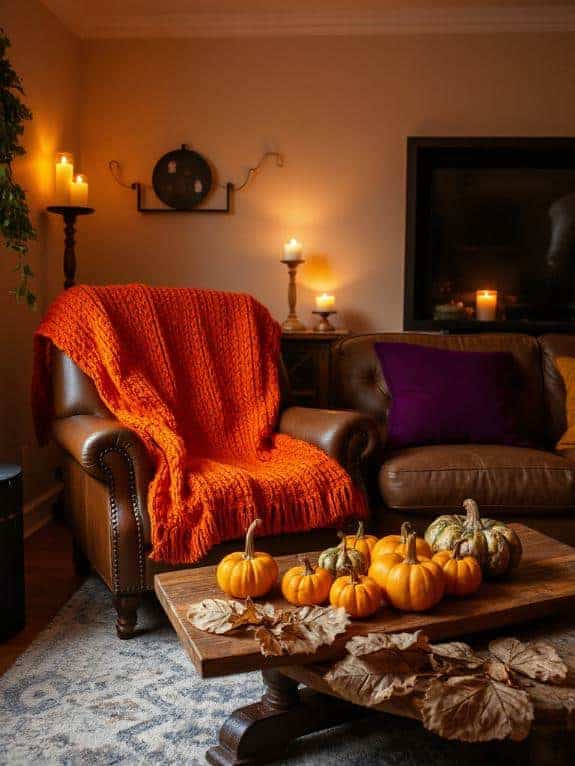 cozy fall knit blanket