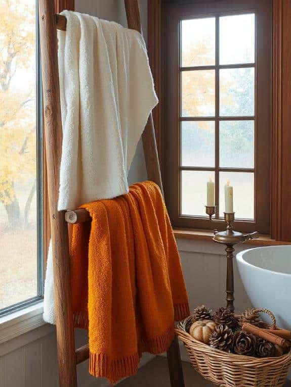 cozy fall towel colors