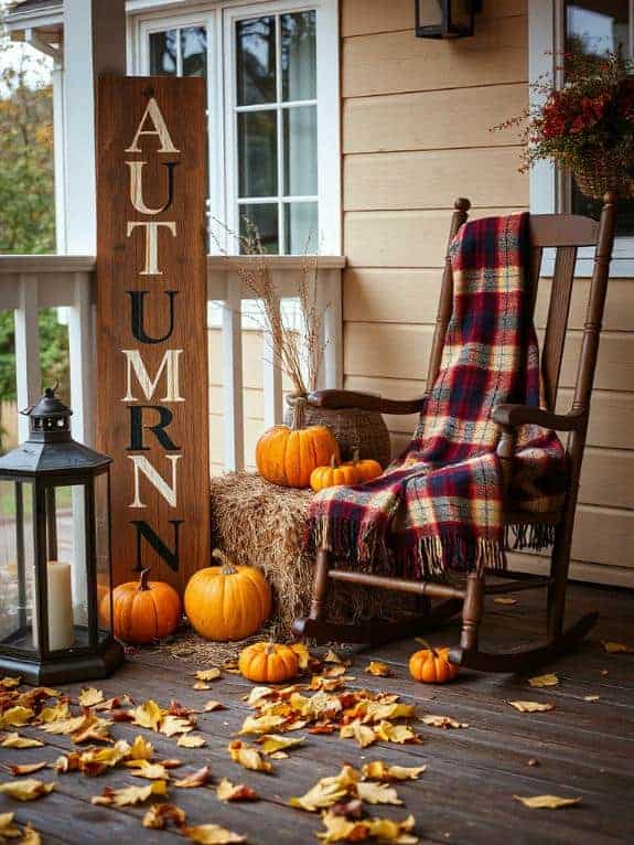 cozy fall wooden sign