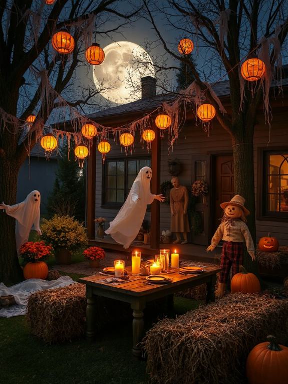 cozy halloween yard decorations