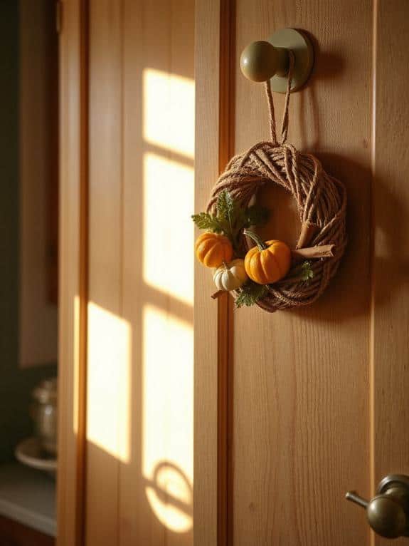 cozy kitchen wreath decor