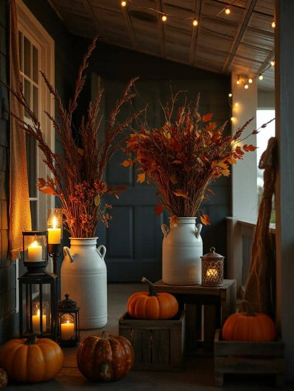 cozy milk can vases