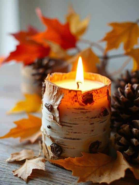 cozy rustic candle vibes