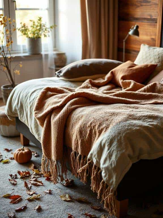 cozy wool blanket fringe