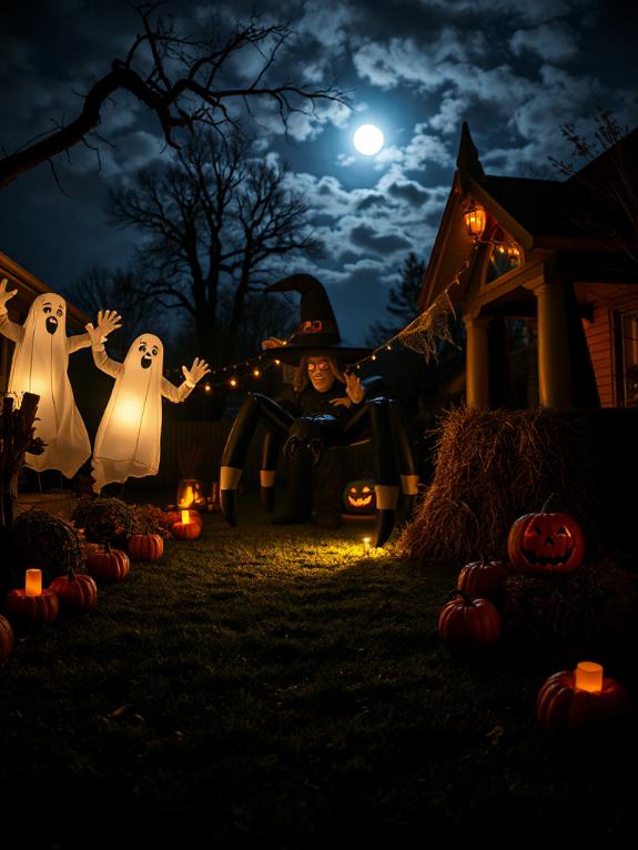 creepy inflatable halloween decorations