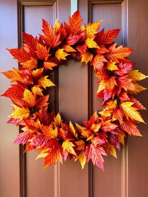 fall themed decorative wreath