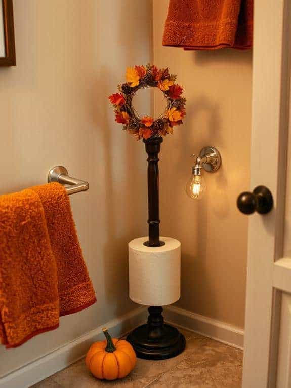 festive bathroom decor idea