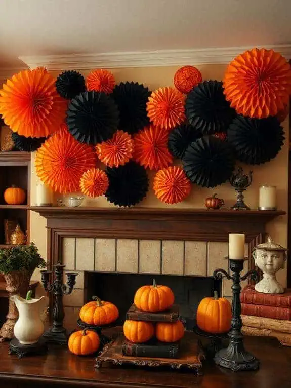 halloween honeycomb paper decorations