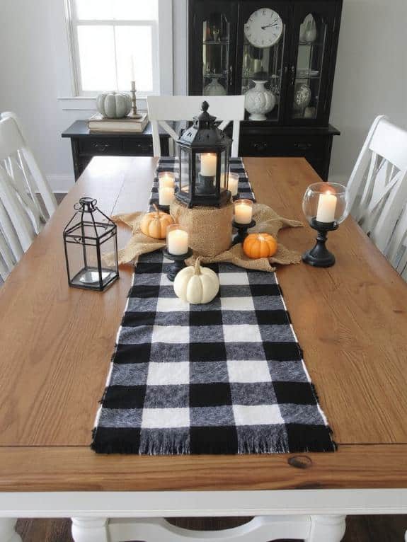 halloween table runner decor