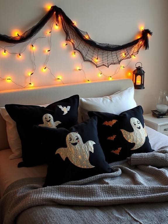 halloween throw pillows decor