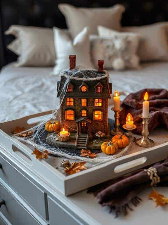 miniature haunted house decor