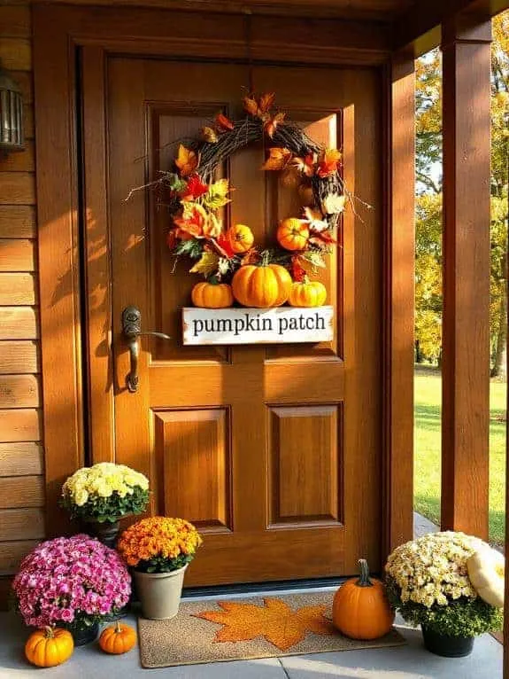 pumpkin patch door sign