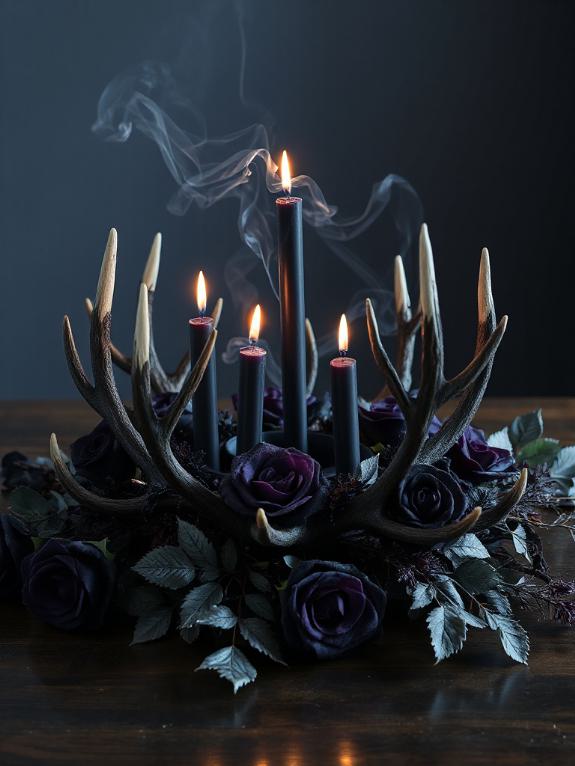 rustic antler centerpiece decor